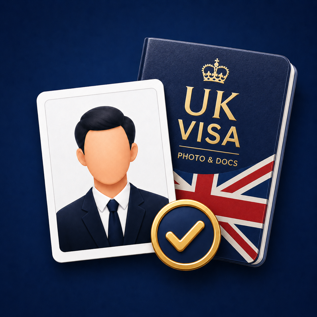英国ビザ写真
