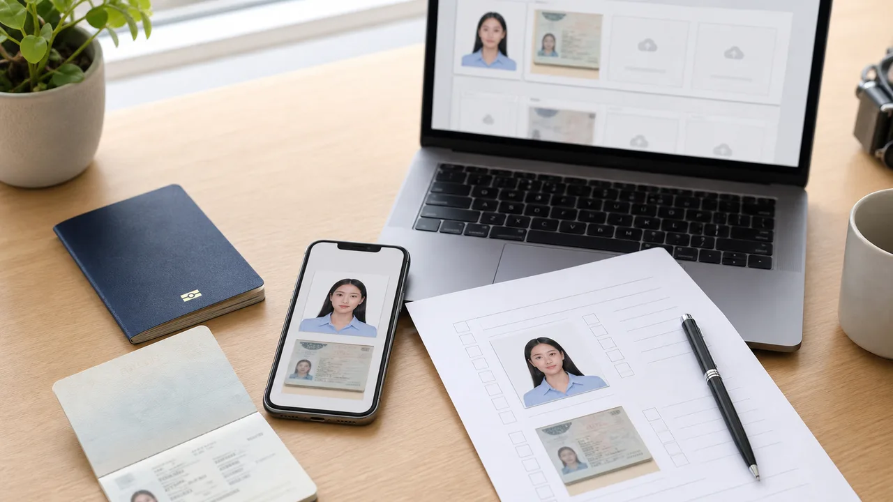 Lista de verificación antes de la subida a Japan eVISA para la foto y la página de datos del pasaporte