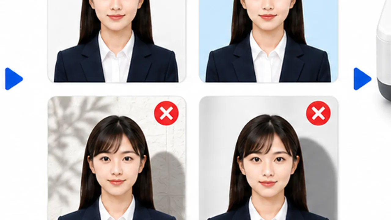 運転免許証写真のNG例図解
