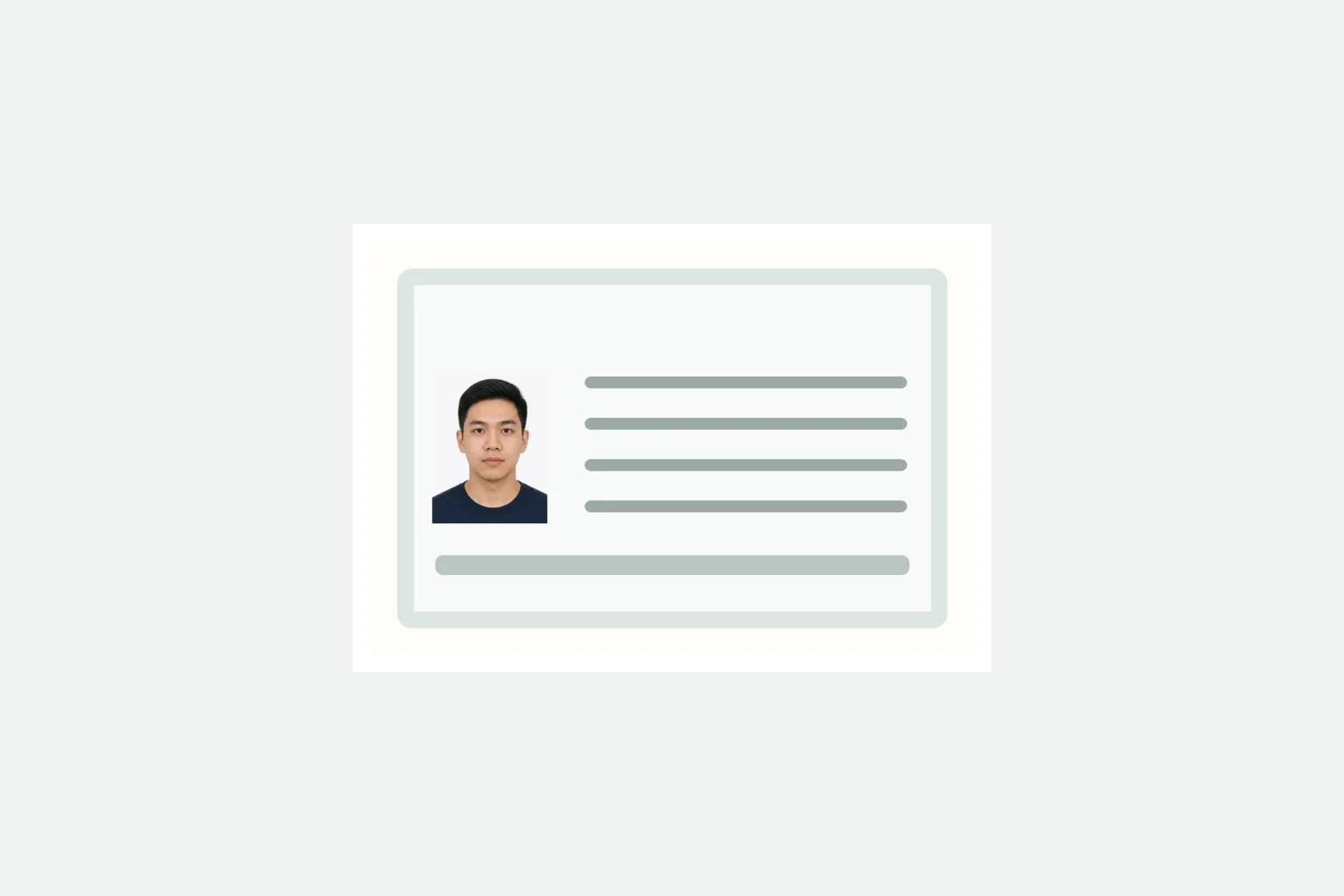 四隅が見えるインドネシアeVOA用パスポート本人情報ページ画像のイメージ
