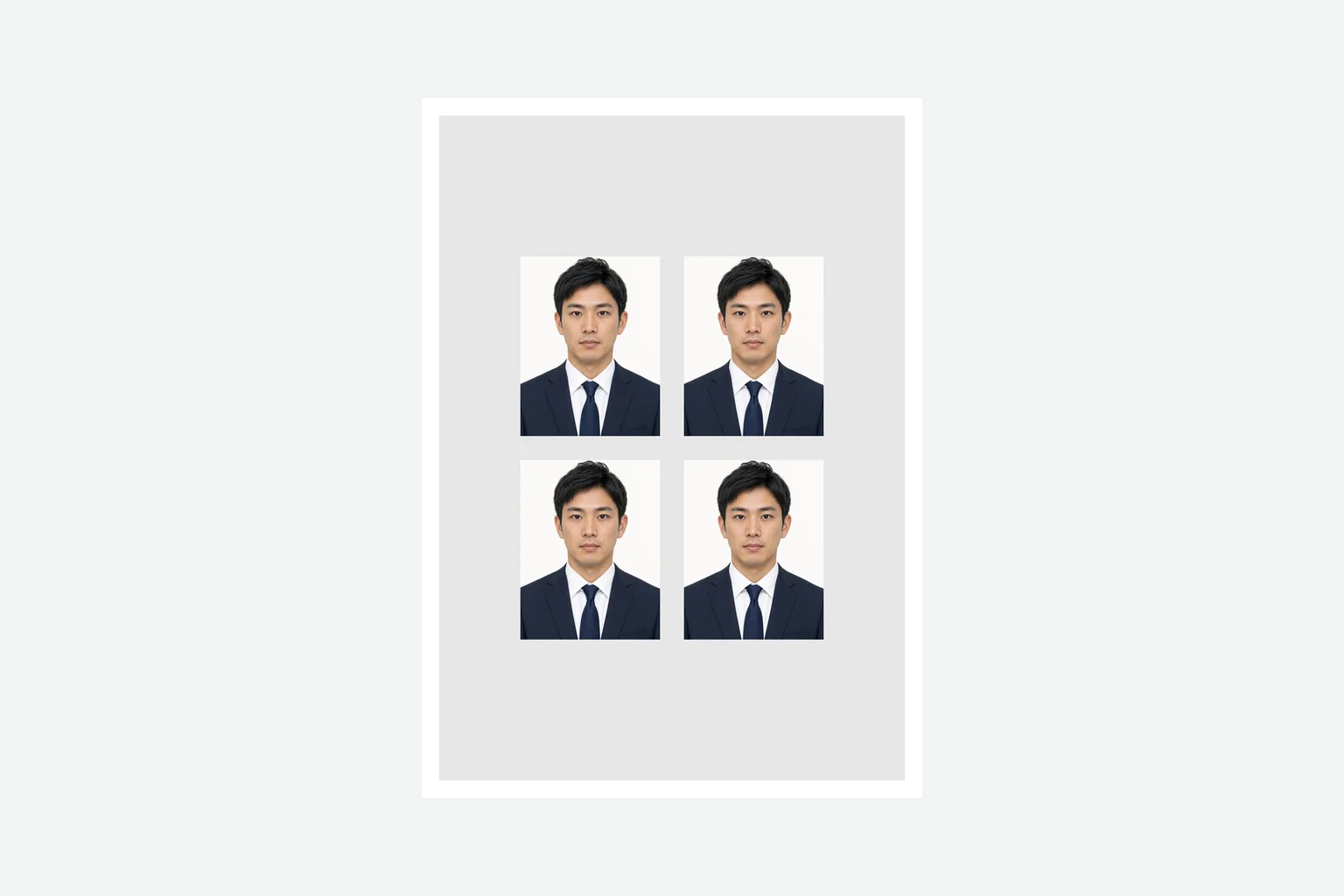 海技士国家試験用写真をundefined枚配置した印刷台紙イメージ