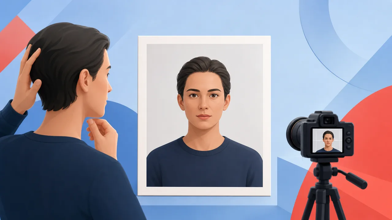 Illustration representing Czech visa application preparation from Japan