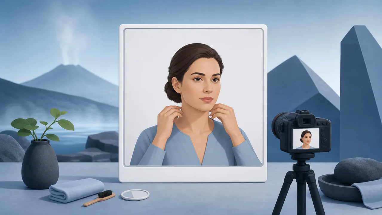 Illustration of preparing an Iceland visa application from Japan