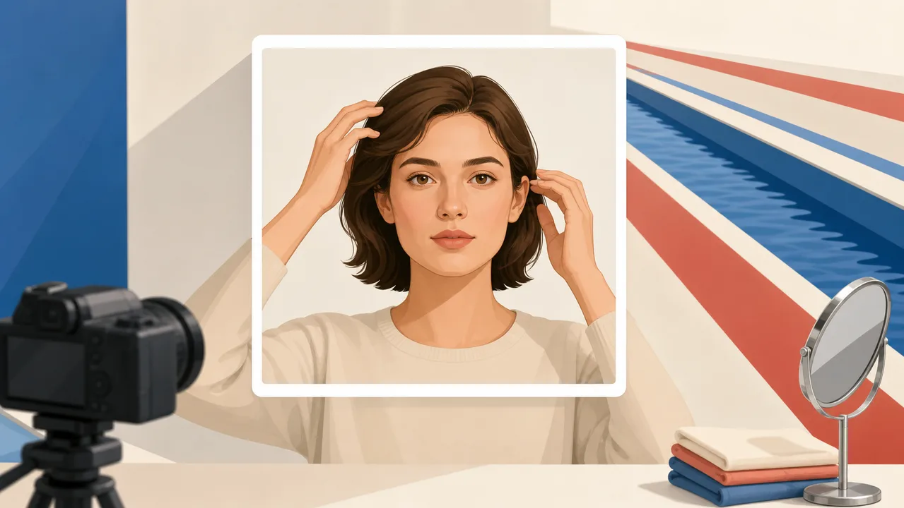オランダのビザ写真準備を表すイラスト