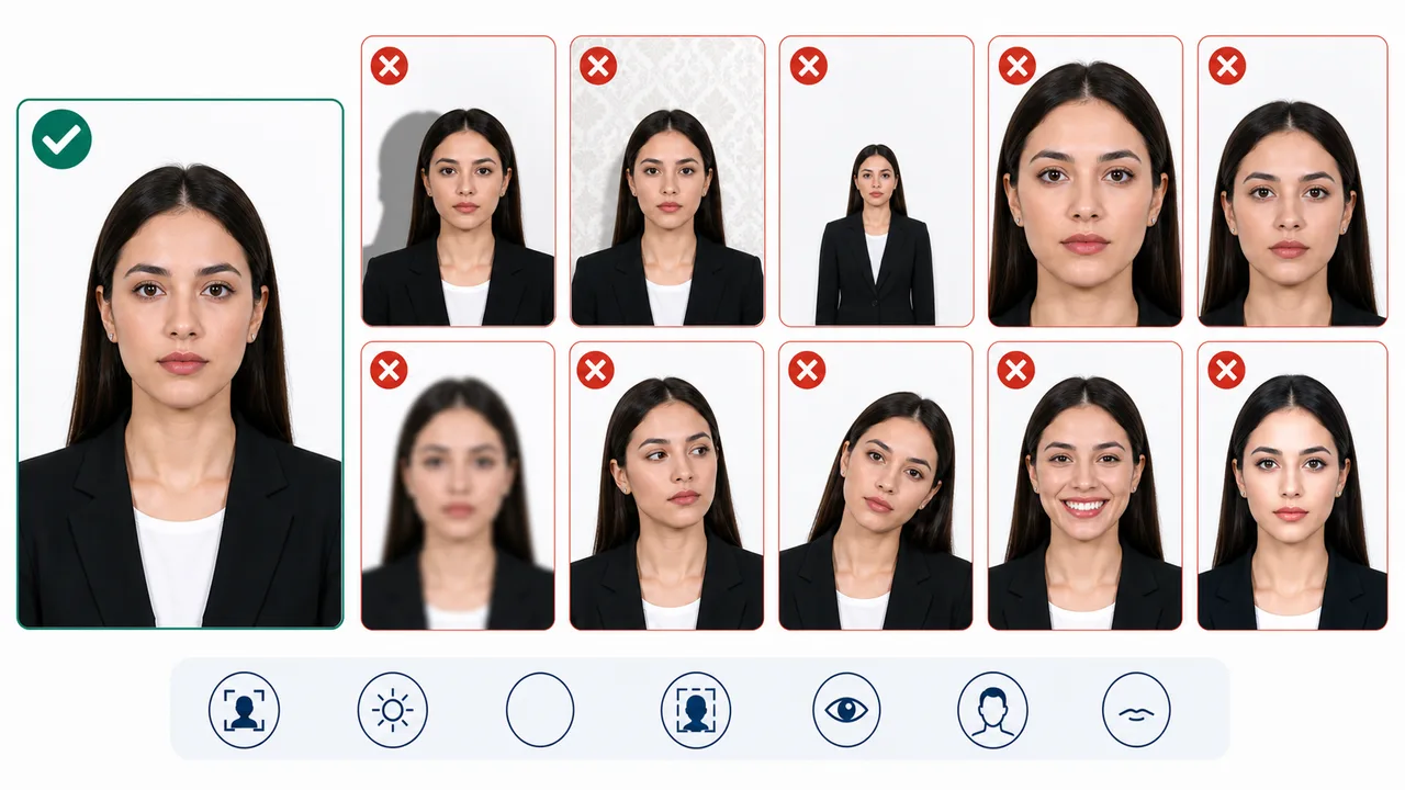 US VISA写真のOKとNG例一覧
