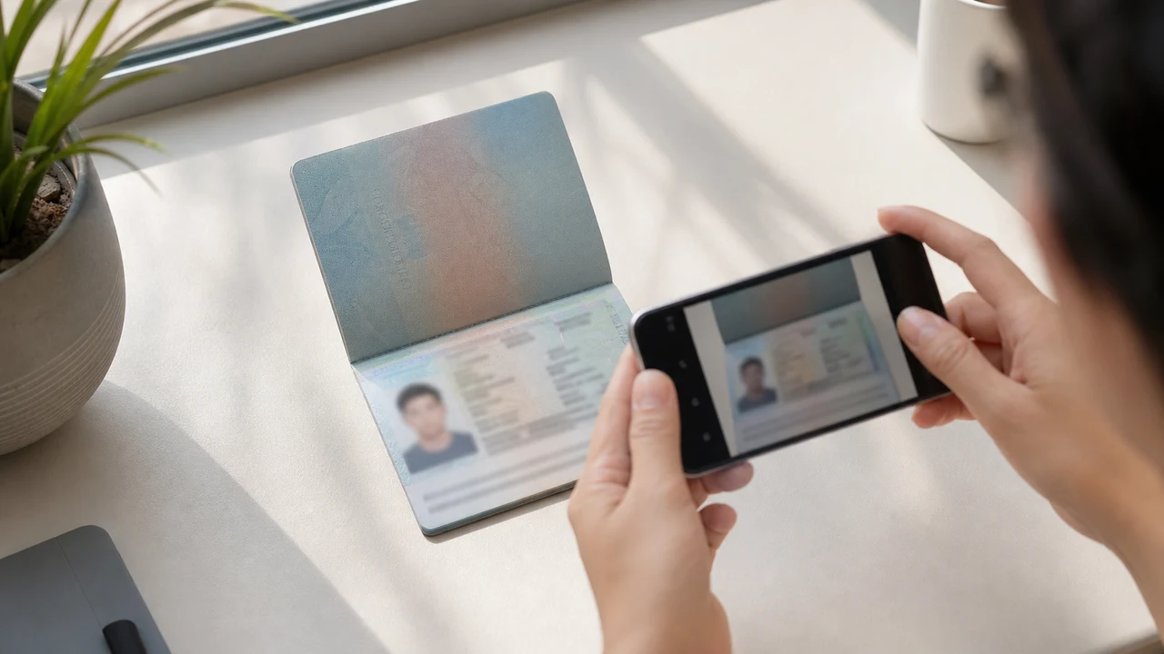 Bild der Passdatenseite mit lesbarem MRZ für Vietnam e-Visa
