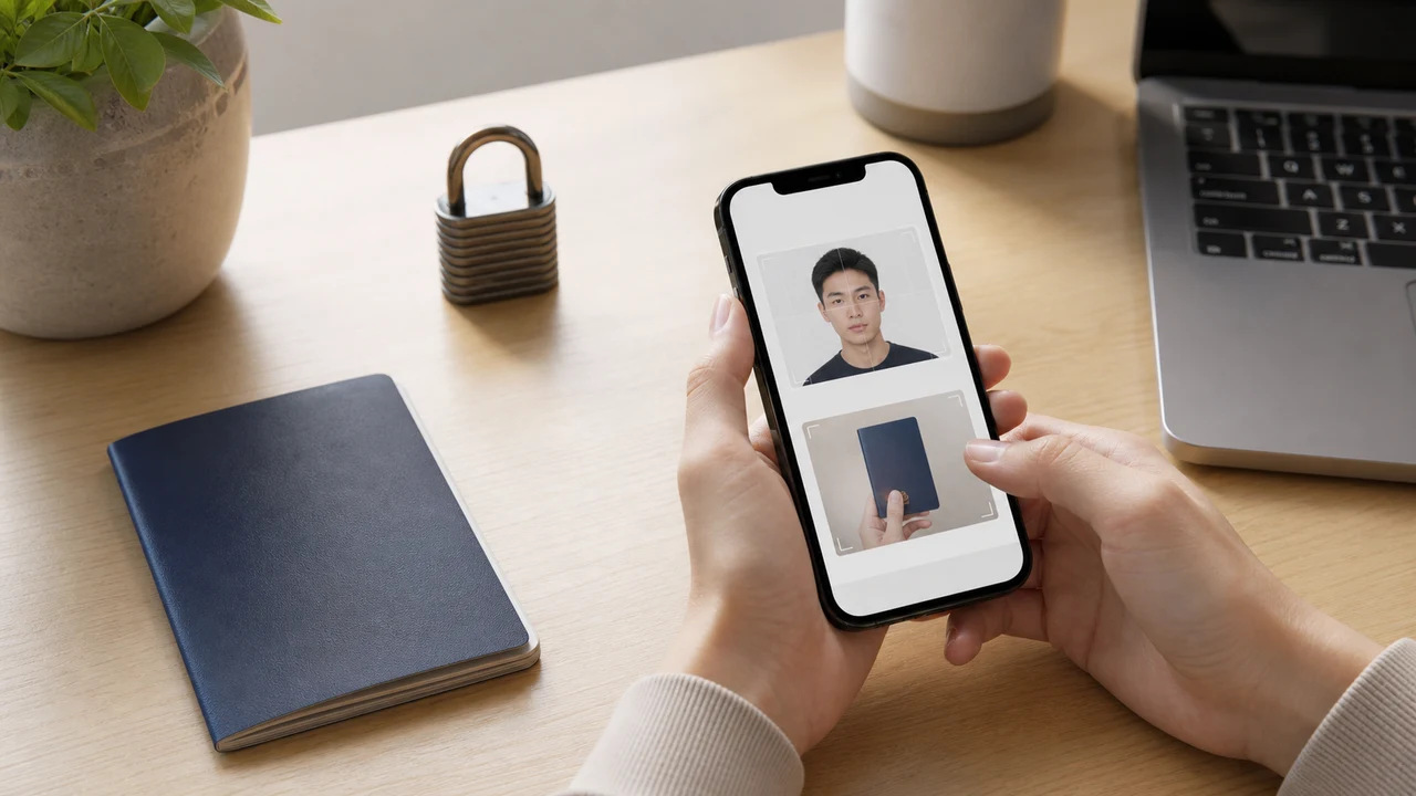 On-Device-Vorbereitung von Vietnam e-Visa-Passbild und Passdatenseite